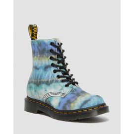 Bottes 1460 Pascal Tiesdye Lacets En Bleu