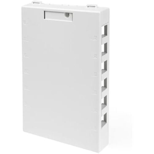 Boîtier de montage en saillie Leviton 41089-12W - Blanc - Qualité commerciale - Plastique - 85 mm x 85 mm