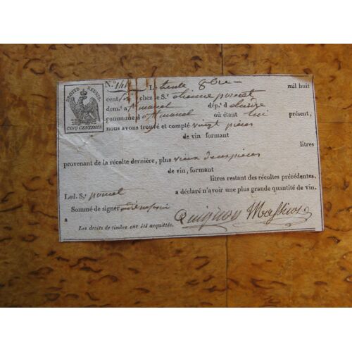 1806 - Inventaire De Vin