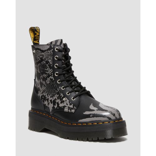 Bottes Plateformes Jadon Animal Clash En Noir Gris