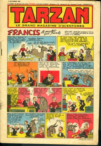 Tarzan - Le Grand Magazine D'aventure N° 28 (Nouvelle Série) - Francis, Le Mulet Qui Parle