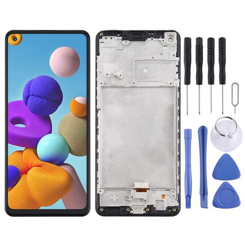 Écran Samsung Galaxy A21s / Sm-A217 Écran Lcd + Tactile Préassemblés Sur Chassis (Noir)