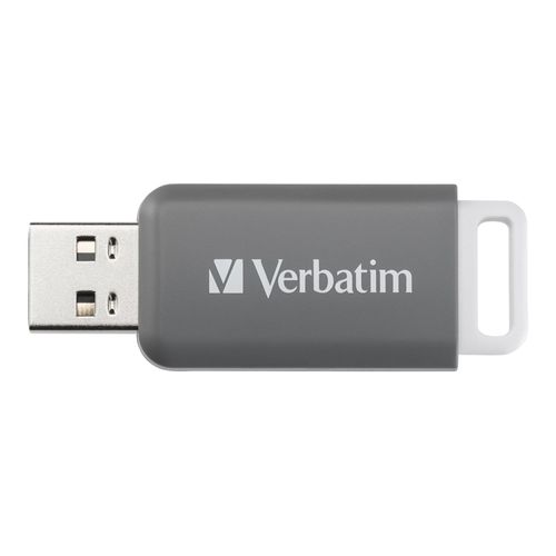Verbatim DataBar - Clé USB - 128 Go - USB 2.0 - gris