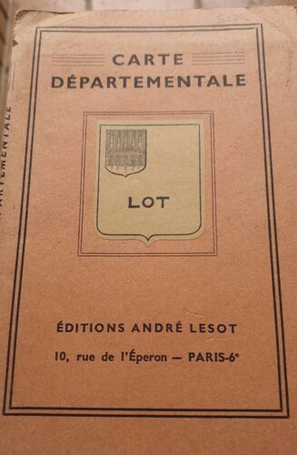 Carte Departementale Du Lot Edition André Lesot