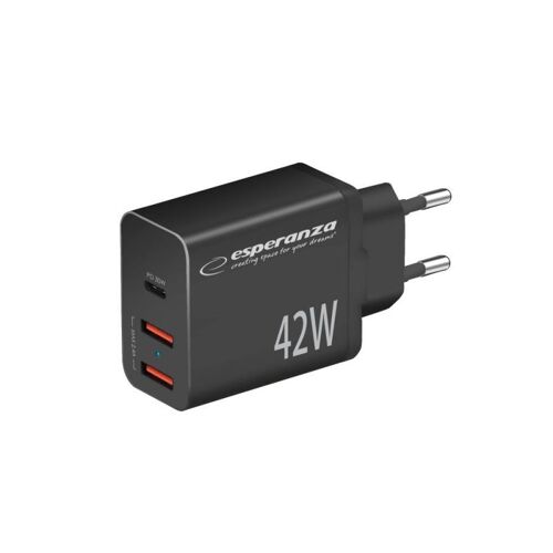 Esperanza Ezc106k Mains Charger 42w Black