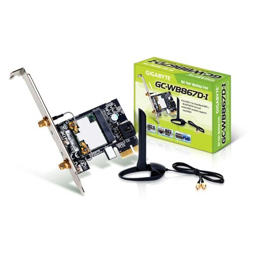 Gigabyte GC-WB867D-I (rev. 1.0) - Adaptateur réseau - PCIe - Bluetooth 2.1 EDR, Bluetooth 3.0 HS, Bluetooth 4.0, Wi-Fi 5