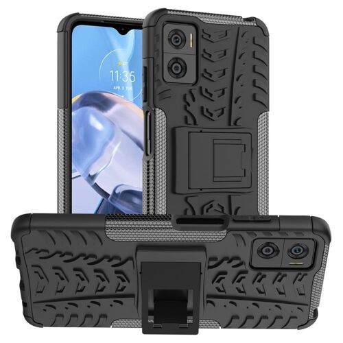 Coque pour Motorola Moto E22 / E22i - housse etui rigide anti choc + film ecran - NOIR