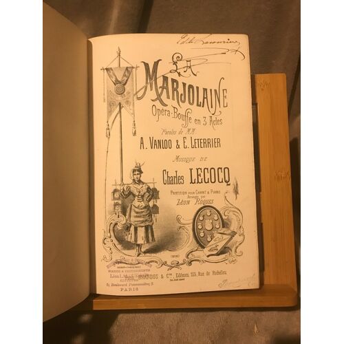 Charles Lecocq La Marjolaine Opéra Bouffe Partition Chant Piano Éditions Brandus