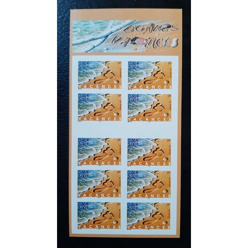 Carnet De Timbres "Bonnes Vacances" 2001