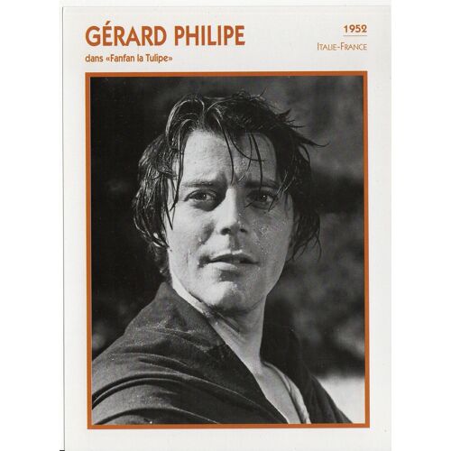 Fiche Portrait De Star Gerard Philipe