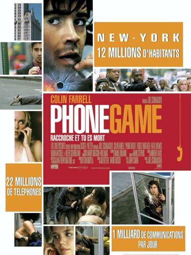 Phone Game - Affiche Originale De Cinéma - Format 40x60 Cm - Un Film De Joel Schumacher Avec Colin Farrell, Kiefer Sutherland, Forest Whitaker, Radha Mitchell, Katie Holmes - Année 2002