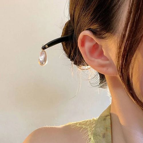 Épingle À Cheveux En Bois Noir De Style Chinois Vintage,Bijoux,Bâtons De Cheveux Pour Femmes,Accessoires Pour Cheveux De Tempérament D'automne,Cadeau De Mariage--Me3763a145