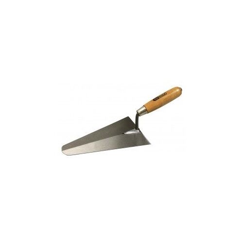 Truelle italienne ronde 220 mm, lame acier et manche bois