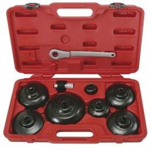 Coffret de clés 1/2'' pour filtre à huile, 9 pièces