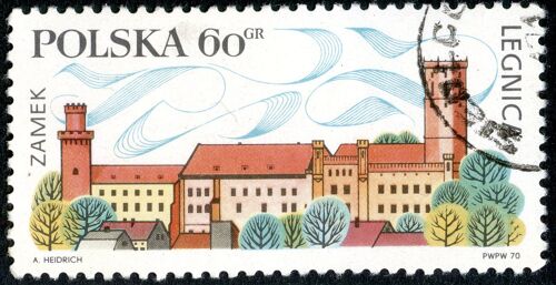 Timbre Oblitéré Polska 60 Gr, Zamek Legnica, Pwpw 1970