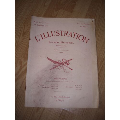 Journal Universel L'illustration Du 26 Septembre 1914 N°3437