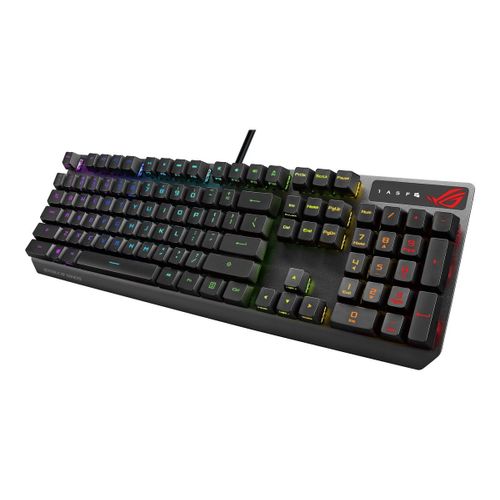 ASUS ROG Strix Scope RX - Clavier - backlit - USB - AZERTY - Français - noir