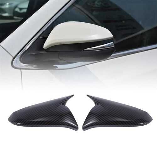 1pair Car Rearview Mirror Cover For 2013-2022 Ox Horn Side Mirror Shell Reverse Caps Trim