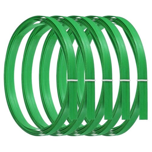 Bamboo Strips for Weaving 7/16In X 10 Ft,5 Pack Thin Flat Wicker Rattan Cane for Making Basket DIY