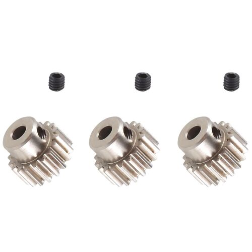3pcs 3.175mm Arbre Pignon Métallique Moteur Engrenage 32dp 48dp 64dp M0.6 M0.8 Pour 1/10 1/8 Rc Voiture 3650 3660,18t
