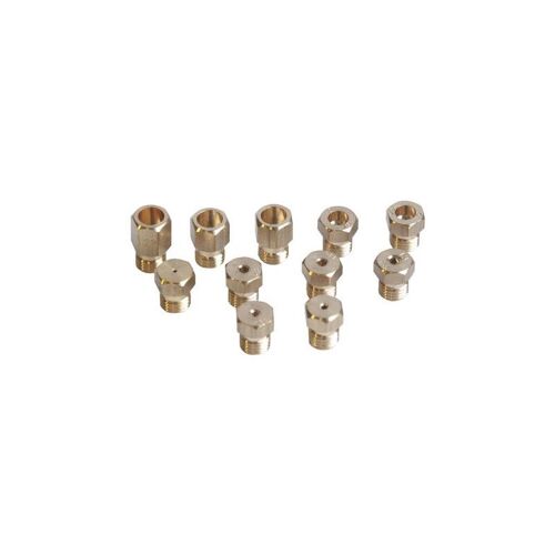 Kit injecteurs gaz naturel C00111155 pour Cuisinière ARISTON, HOTPOINT, INDESIT, SCHOLTES, WHIRLPOOL