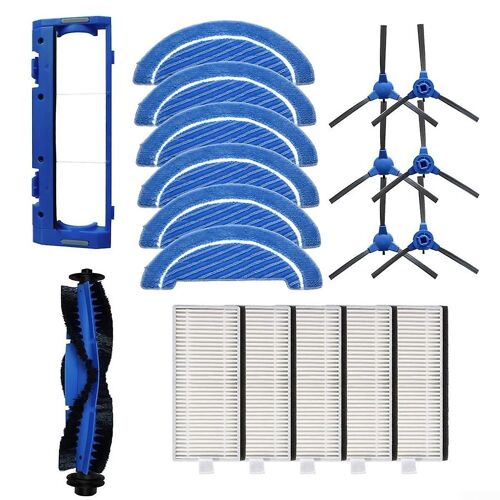 Replacement Accessories Kit for 990 Vital Robot Vacuum Cleaner, Roller Brush, Side Brushes, Mops, F