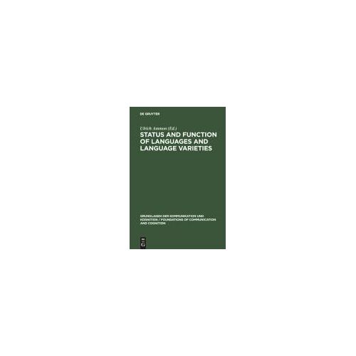 Status And Function Of Languages And Language Varieties