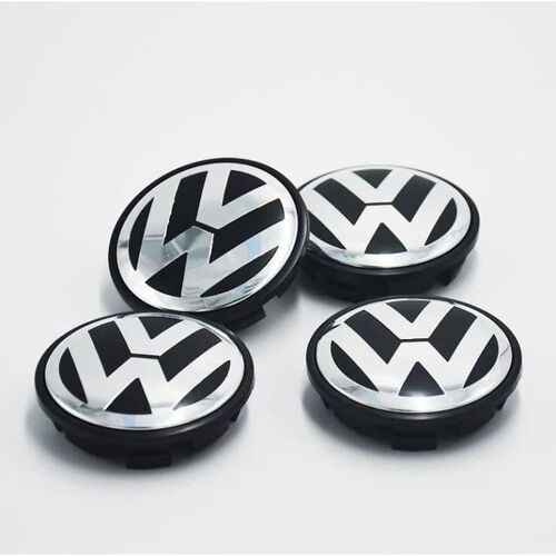 4pcs Logo Vw 56mm Centre De Roue Cache Moyeu Jante Emblème Jantes Insigne