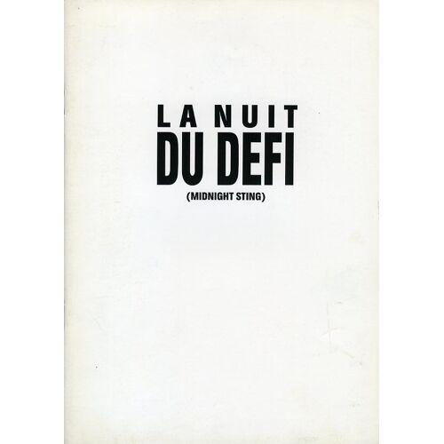La Nuit Du Défi, Dossier De Presse, Réalisé Par Michael Ritchie, Avec James Woods, Louis Gossett Jr.