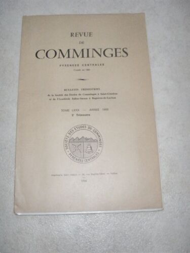 Revue De Comminges (Année 1966, 3ème Trimestre)