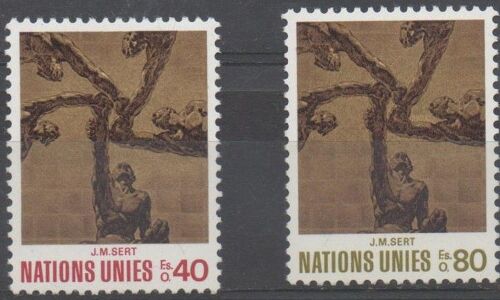 Nations Unis Timbres J/M/ Sert 1972
