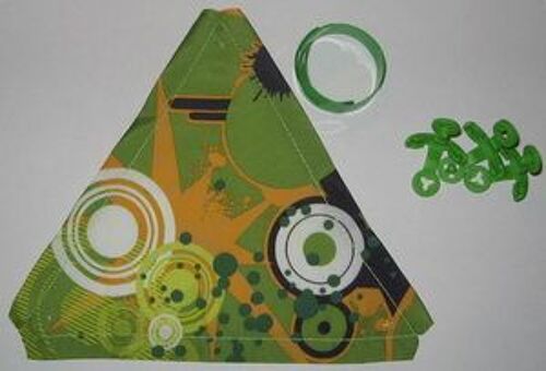 Figurine Kinder 2011 "Frisbees Triangulaires" Frisbee Vert Clair Dc 080