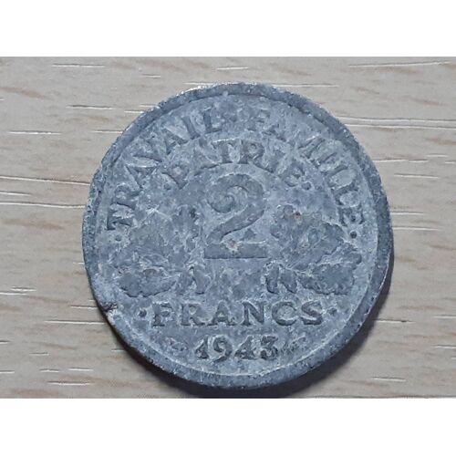 2 Francs Etat Français 1943