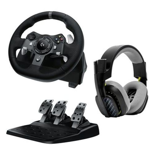 Logitech G920 Astro A10 Bundle - Volant de course et pédalier + Casque gaming Astro pour PC Mac Xbox One Xbox Series X S