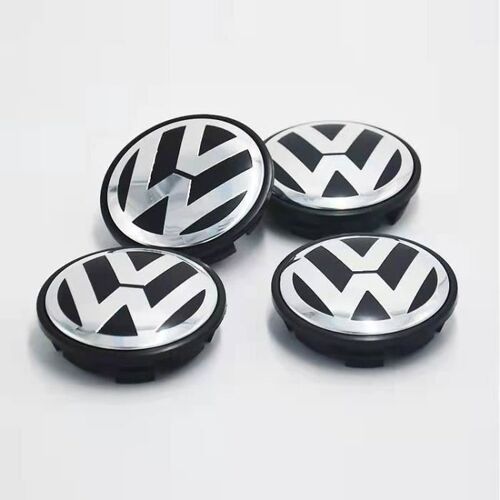 4 X Centre De Roue Cache Moyeu Vw 56mm Logo Volkswagen Emblème 1j0601171