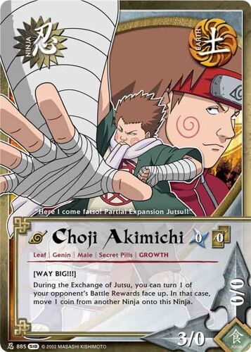 Ni 885 Choji Akimichi (Way Big!!!) Série 18 Us Fangs Of The Snake