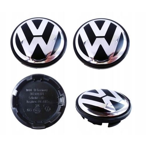 Beq - 4pcs Cache Moyeu Roue 65mm Vw Logo Enjoliveurs Pour Volkswagen Tiguan Touran Touareg