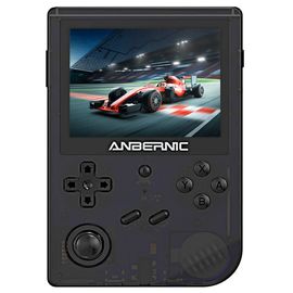 Anbernic Rg351v Console De Jeu Rétro Portable 16 Go, Émulateur De Console De Jeu Pour Jeux Nds, N64, Dc, Psp - Noir