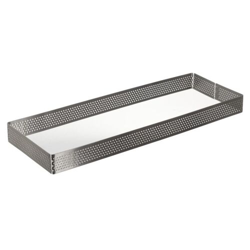 Cadre À Pâtisserie Perforé "Mets" 22cm Argent