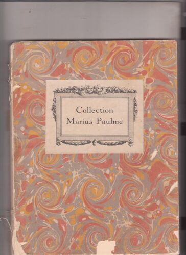 Catalogue Des Sculptures. Collection Marius Paulme. 3ème Vacation