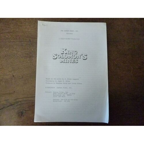 Dossier De Presse Du Film King Of Solomon's Mines De Kack Lee Thompson 0