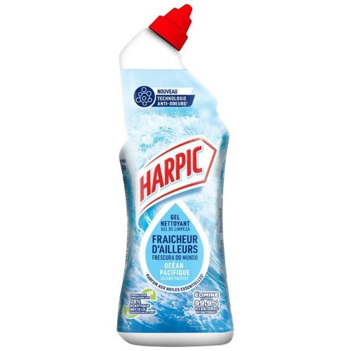 HARPIC Gel Fraicheur D'ailleurs Océan Pacifique Flacon de 750 ml