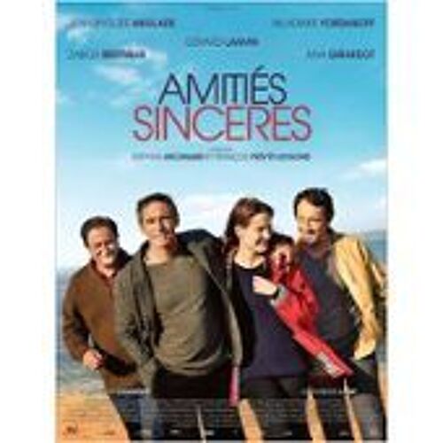 Amitiés Sincères - Gérard Lanvin - Stéphan Archinard - Jean Hugues Anglade - Affiche De Cinéma Pliée 60x40 Cm