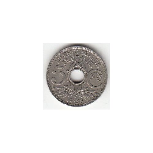 Pièce 5 Centimes Lindauer 1938 T.T.B.