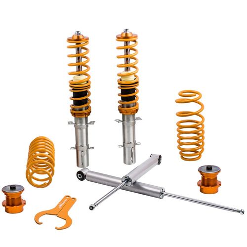 Réglable Coilover Suspension Kit Combinés Filetés For Vw Golf Mk4 1.9 Tdi 2.0