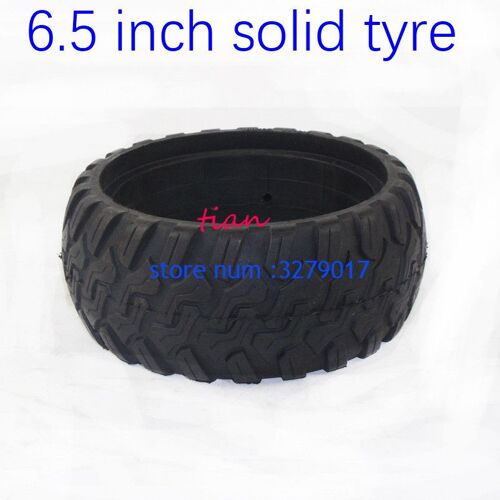 Pneu En Caoutchouc Solide De 6.5 Pouces, Bonne Qualité Pour Mini Scooter Auto-Équilibré, Monocycle Hoverboard De 6.5 Pouces, Offre Spéciale