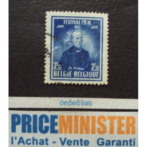België - Belgique.. 3f15 . Jh. Plateau . Festival Film Juin 1947 . Oblitéré.