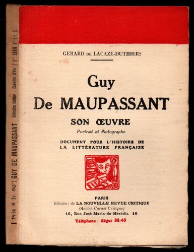Guy De Maupassant, Son Oeuvre