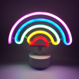 Lampe Néon Led Colorée Arc En Ciel Pour Chambre, Décoration De Fête À Domicile, Mariage, Cadeau De Noël, Livraison Directe
