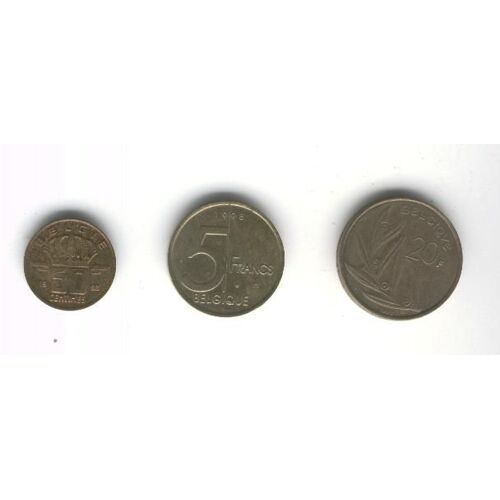 Lotde Trois Pièces Belges De 1998